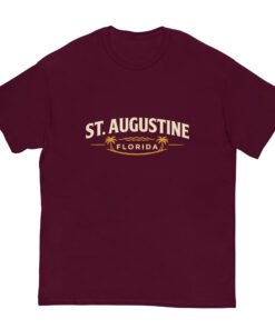 Alternative view of St. Augustine Florida Palm Trees Unisex tee