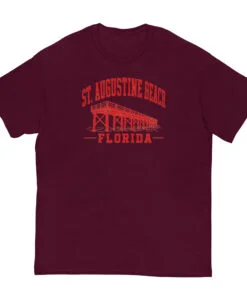 St Augustine Beach Florida Pier Unisex classic tee