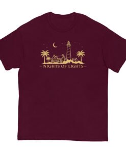 Alternative view of Gold Nights of Lights Unisex classic tee