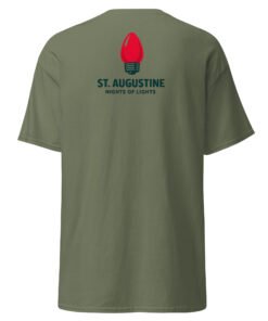 St. Augustine Nights Red Bulb Unisex classic tee - Image 3