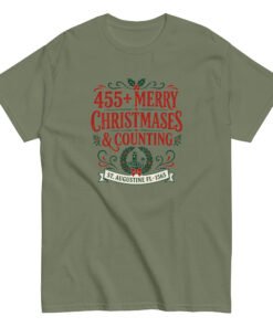 455+ Merry Christmases St. Augustine Unisex classic tee - Image 5