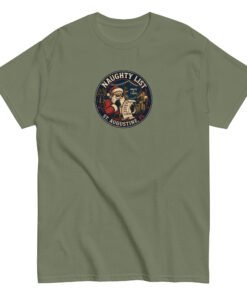 Naughty List Badge Unisex classic tee - Image 4