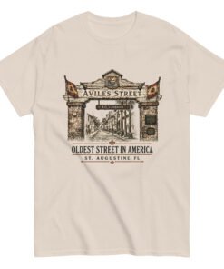 Aviles Street Oldest in America Unisex T-Shirt - Image 5