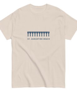 St. Augustine Beach Pier Line Unisex tee - Image 5