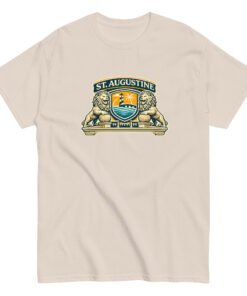 St. Augustine Lion Shield Unisex tee - Image 6