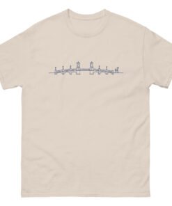 Bridge of Lions Lineart Unisex tee - Image 5