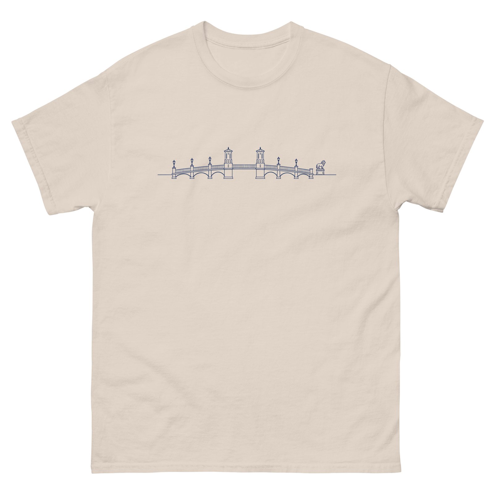 Bridge of Lions Lineart Unisex tee - Image 5