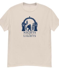 Nights of Lights Santa Walking Unisex tee - Image 5