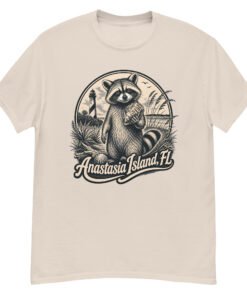 Raccoon Anastasia Island Unisex classic tee - Image 4
