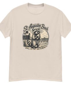 Raccoon St. Augustine Beach Unisex classic tee - Image 8