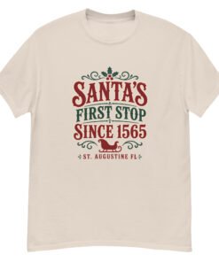 Santa's First Stop St. Augustine Unisex classic tee - Image 3