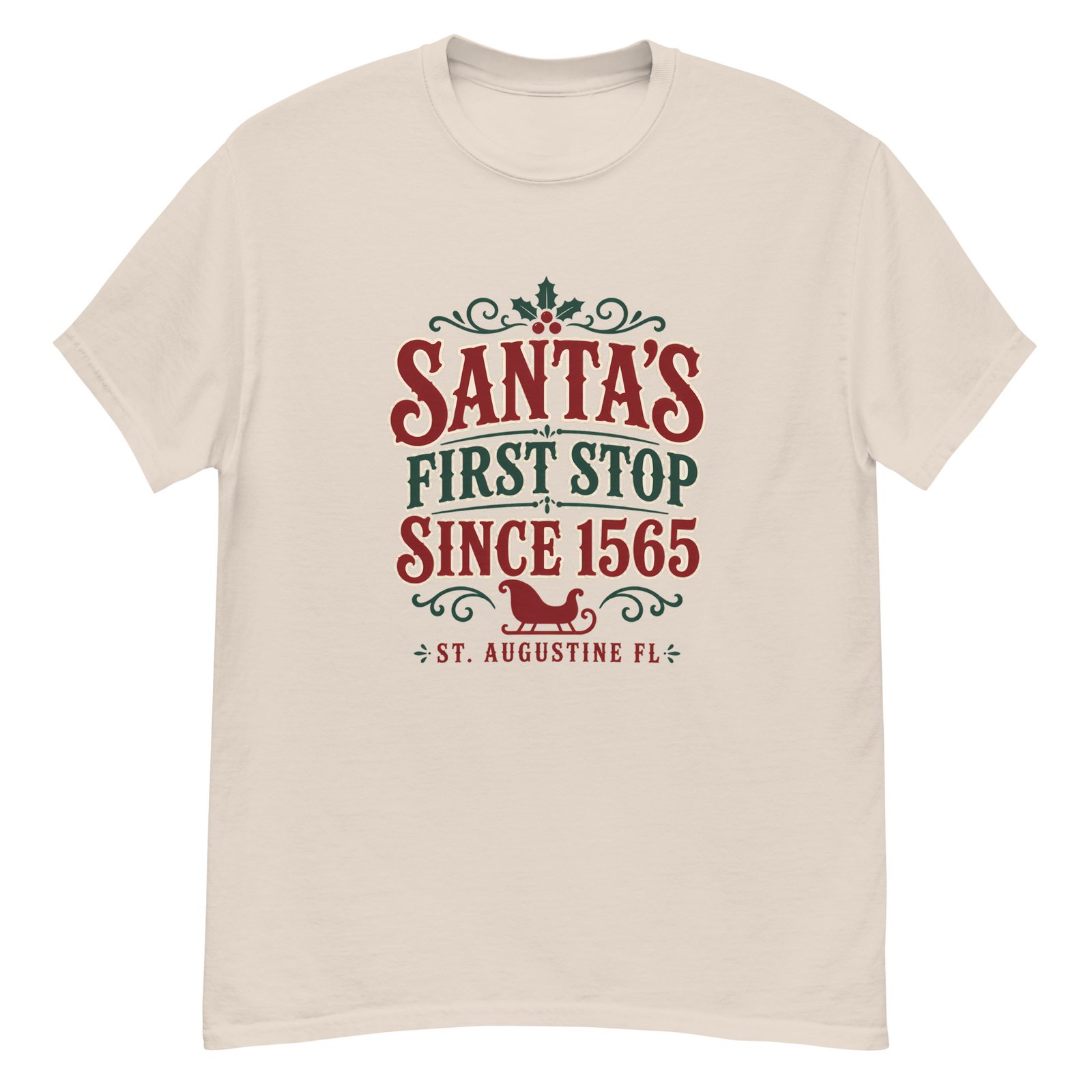 Santa's First Stop St. Augustine Unisex classic tee - Image 3