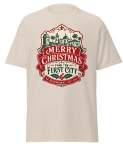 Alternative view of Merry Christmas First City Unisex classic tee