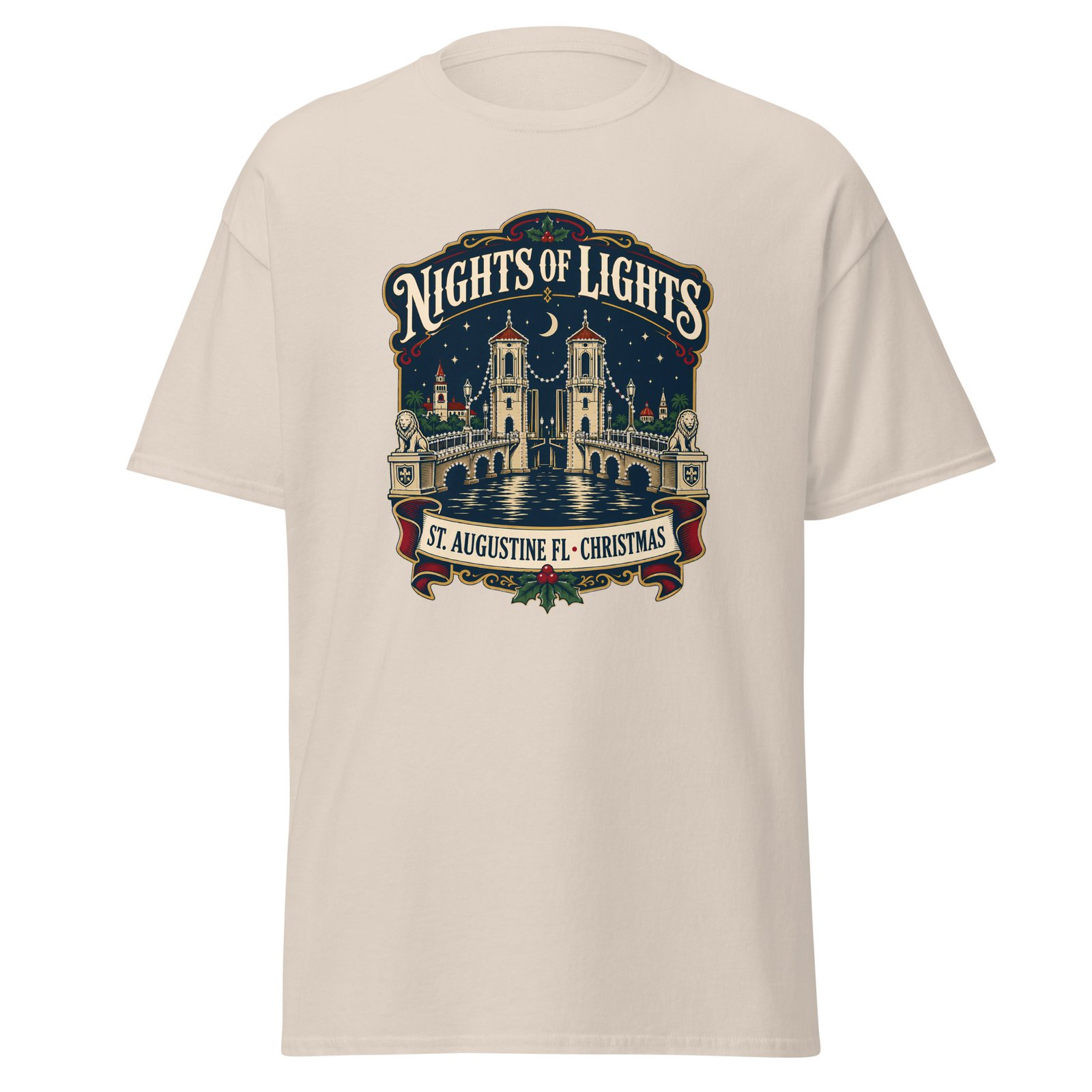 Nights of Lights St. Augustine Christmas Unisex classic tee - Image 5