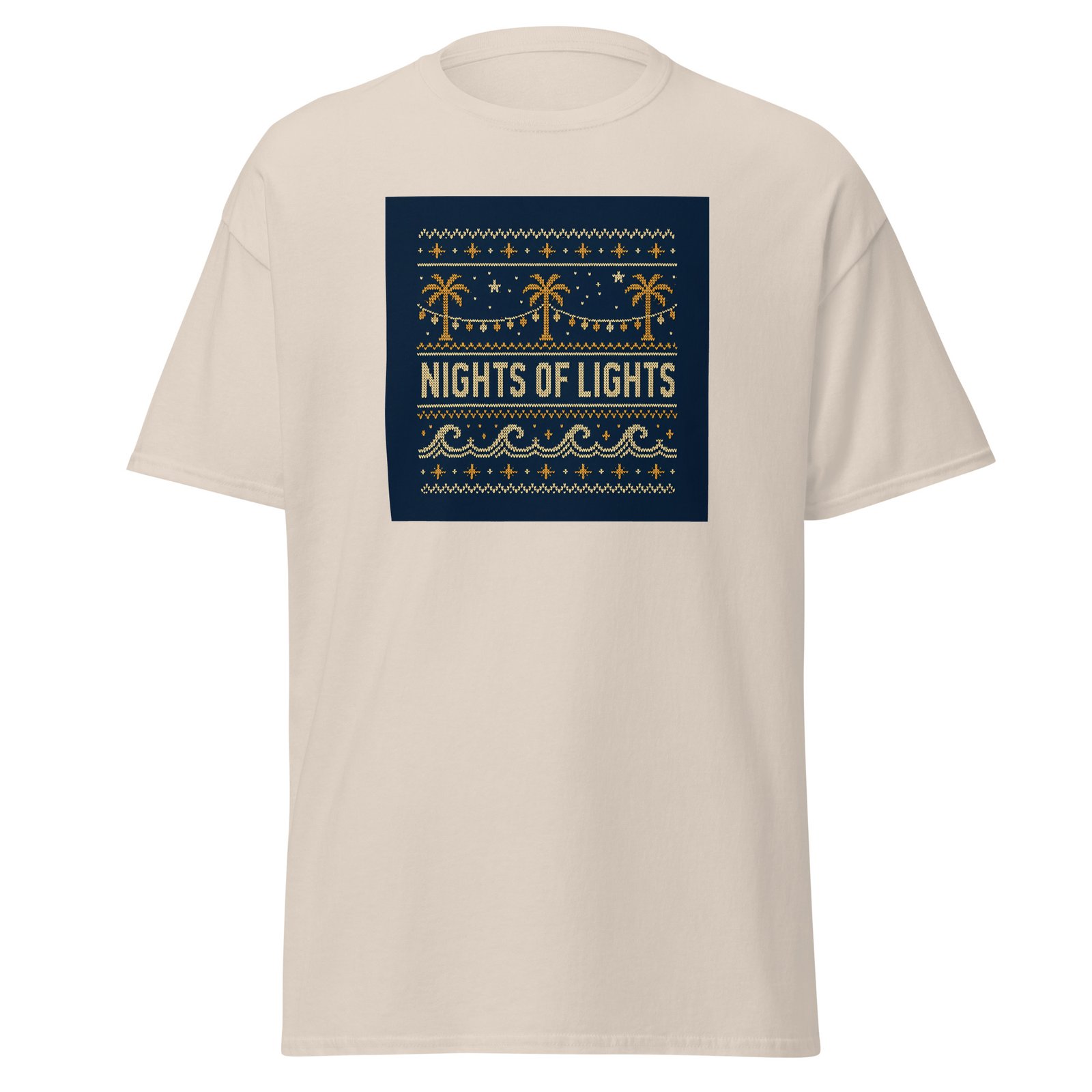 Nights of Lights Pattern Unisex classic tee - Image 3