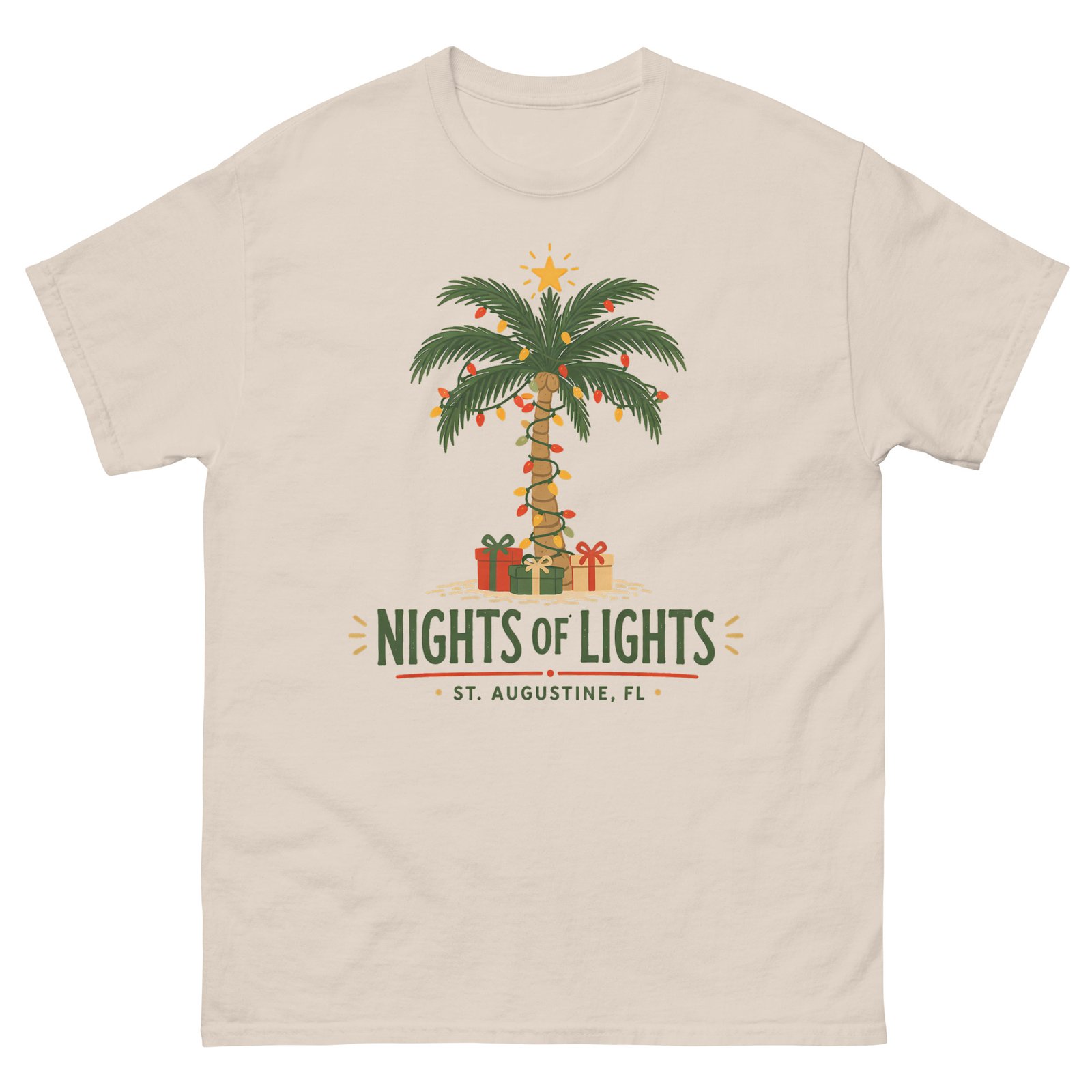 Nights of Lights Palm Presents Unisex classic tee - Image 4