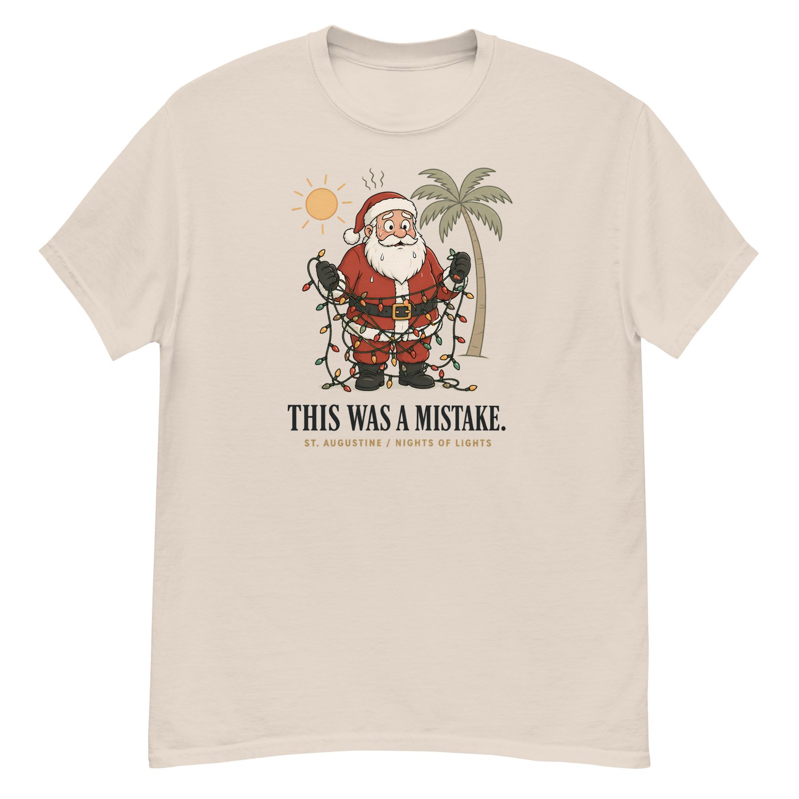 Santa Mistake Nights of Lights Unisex classic tee - Image 8
