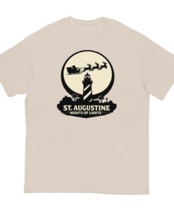 Lighthouse Santa Flying Unisex classic tee - Image 6