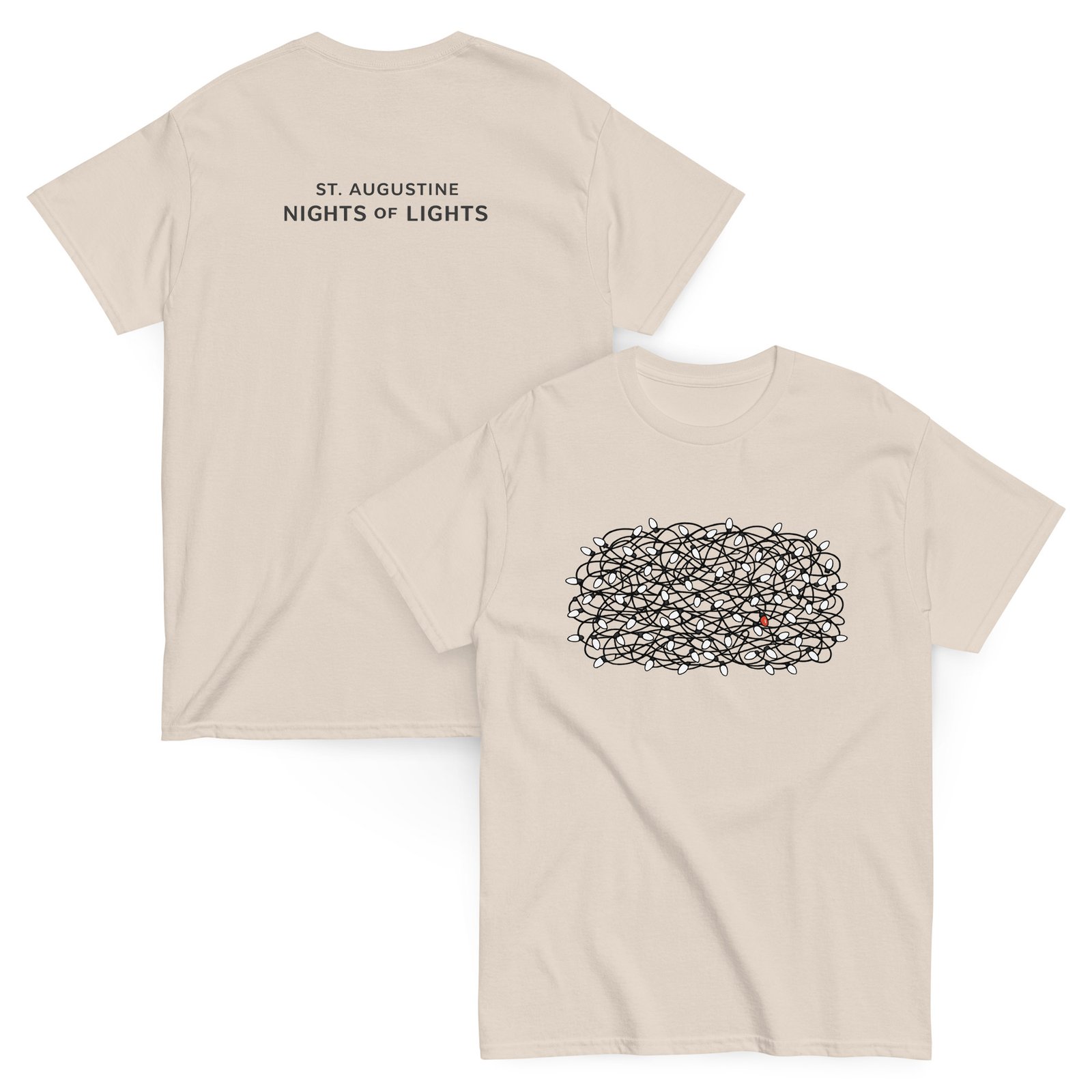St. Augustine Nights of Lights Tangle Unisex classic tee - Image 7