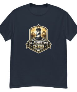 St. Augustine Chess Lighthouse Rook Unisex tee - Image 3