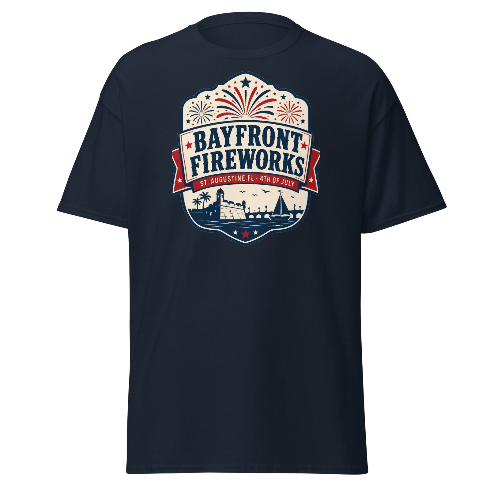Bayfront Fireworks St. Augustine Unisex classic tee - Image 3