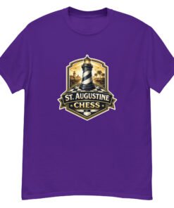St. Augustine Chess Lighthouse Rook Unisex tee - Image 4