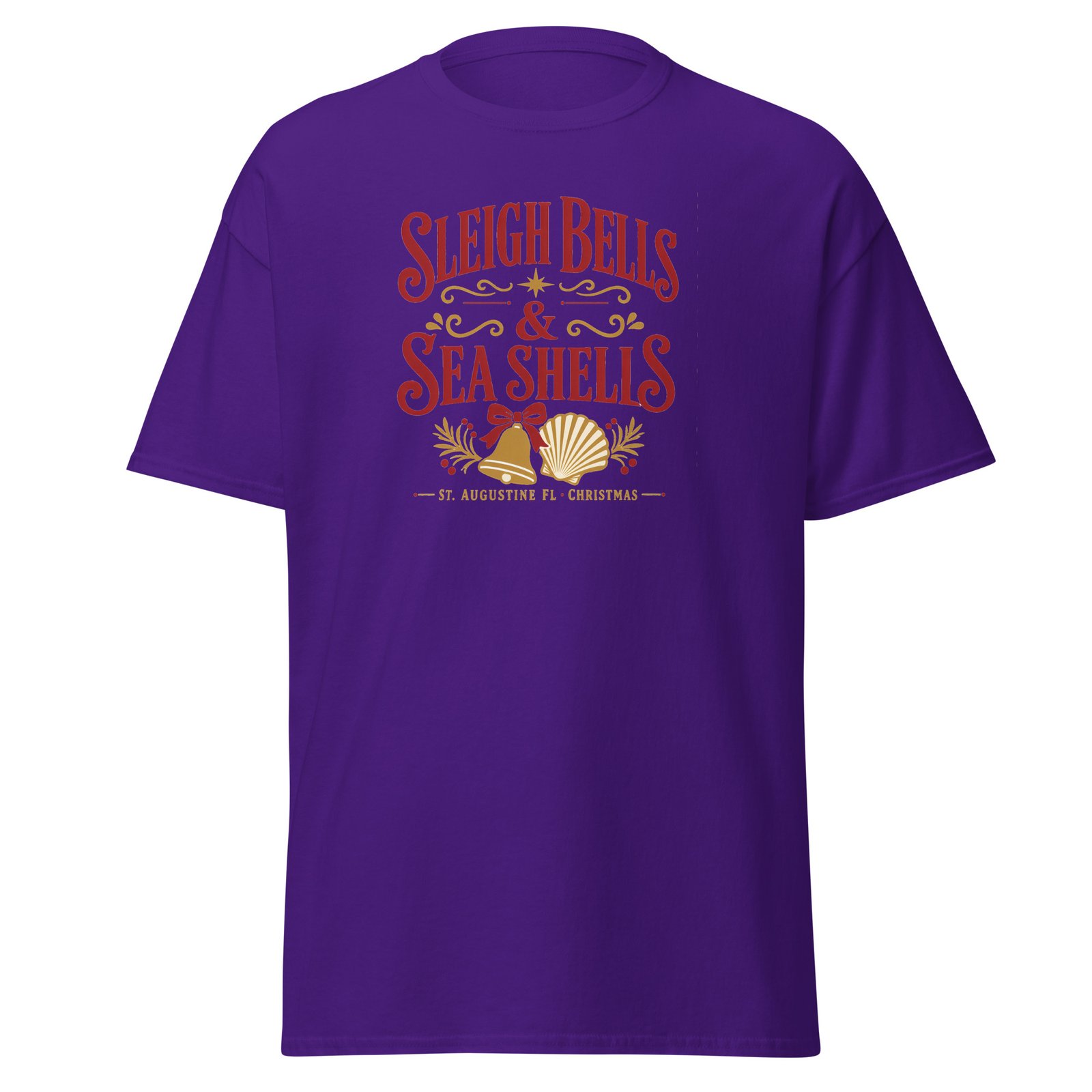 Sleigh Bells Sea Shells St. Augustine Unisex classic tee - Image 3