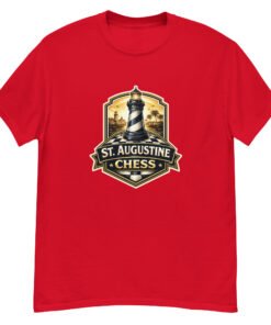 St. Augustine Chess Lighthouse Rook Unisex tee - Image 5