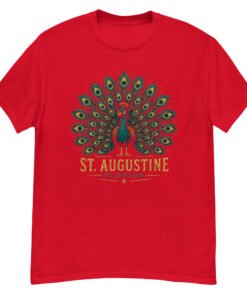 St. Augustine Peacock Unisex classic tee - Image 4