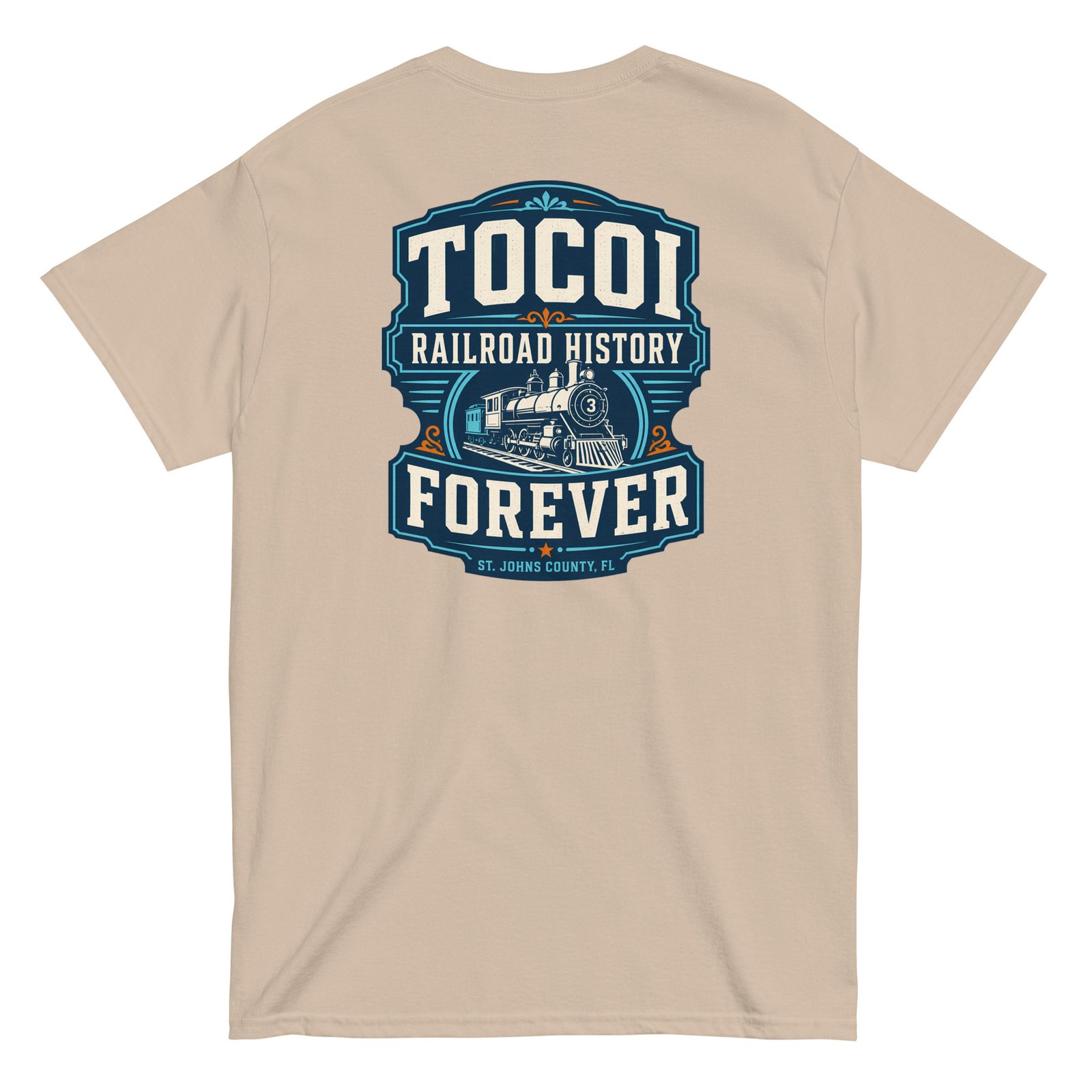 Tocoi Railroad History Unisex tee