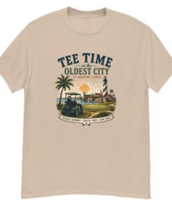 Tee TIme in the Oldest City Unisex tee - Image 3