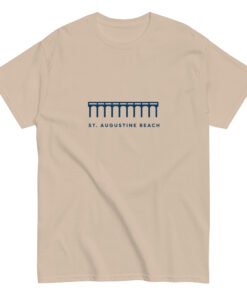 St. Augustine Beach Pier Line Unisex tee - Image 4