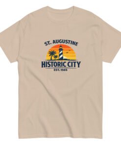 Alternative view of St. Augustine Historic City Est Sunrise LH Unisex tee