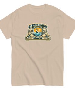 St. Augustine Lion Shield Unisex tee - Image 5
