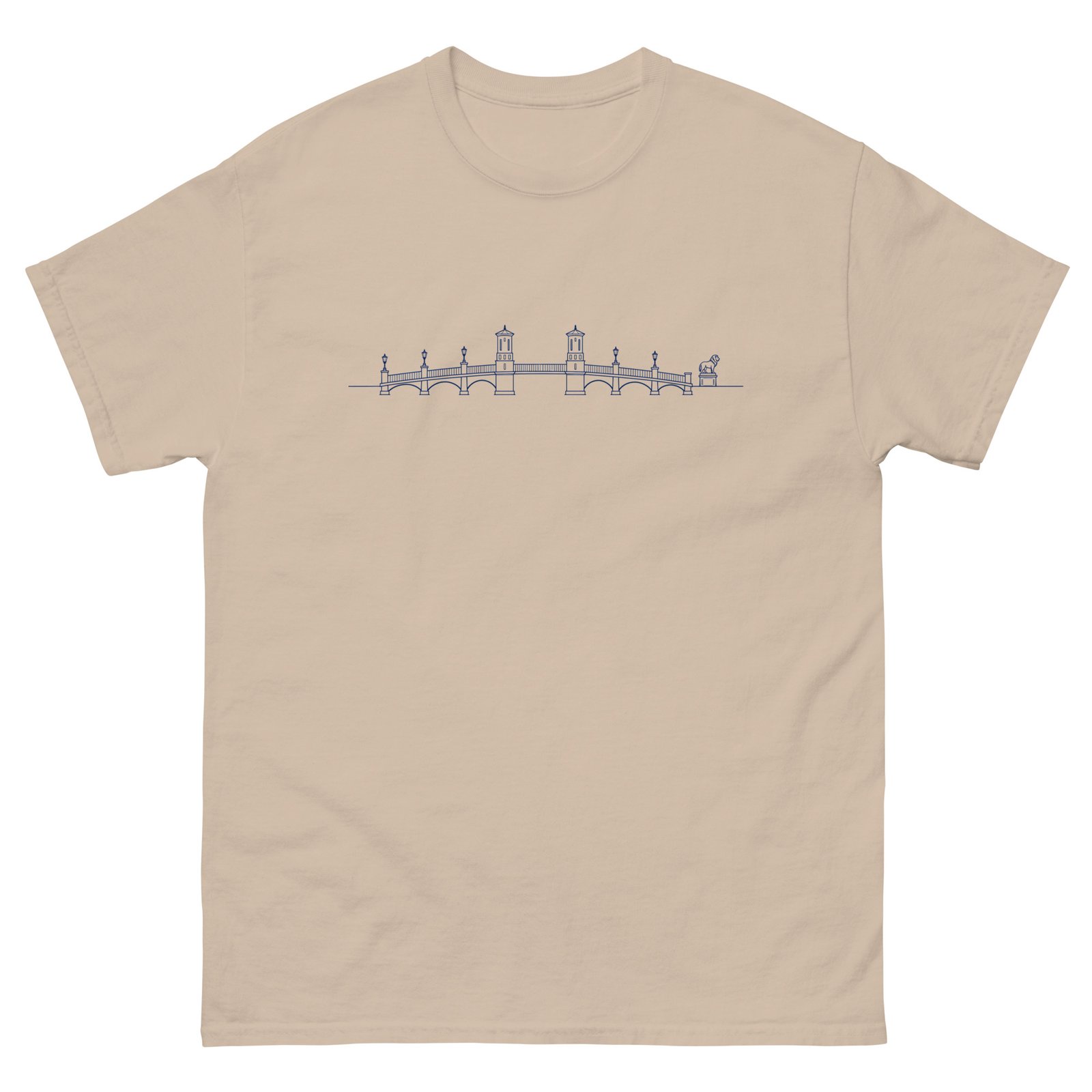 Bridge of Lions Lineart Unisex tee - Image 2