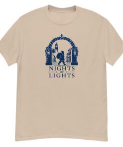 Nights of Lights Santa Walking Unisex tee - Image 4