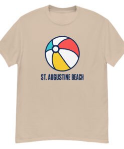 St. Augustine Beach Ball Unisex classic tee - Image 3