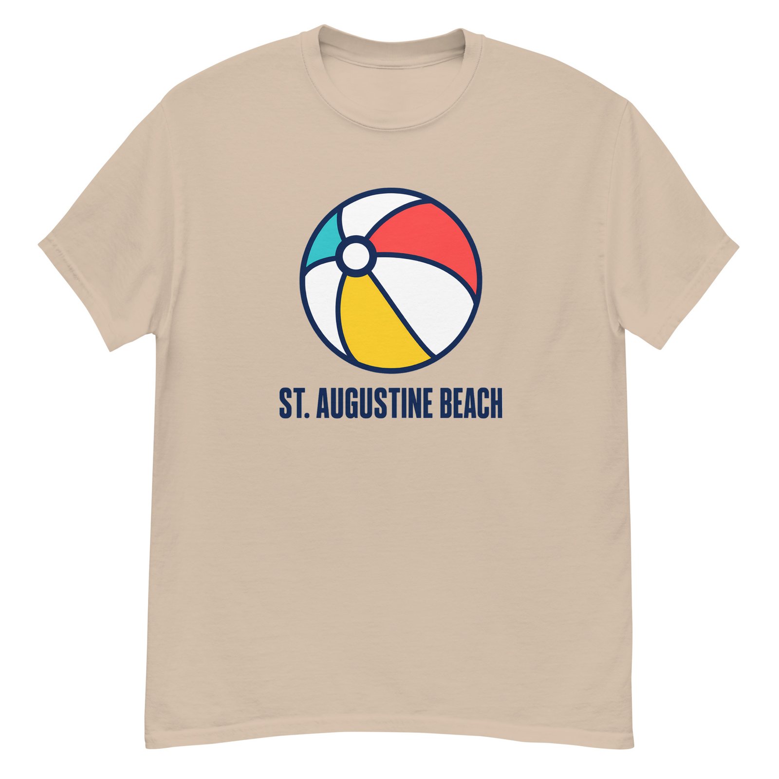 St. Augustine Beach Ball Unisex classic tee - Image 3