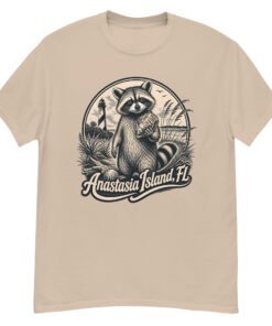 Raccoon Anastasia Island Unisex classic tee - Image 3