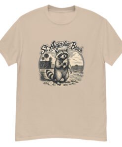 Raccoon St. Augustine Beach Unisex classic tee - Image 6