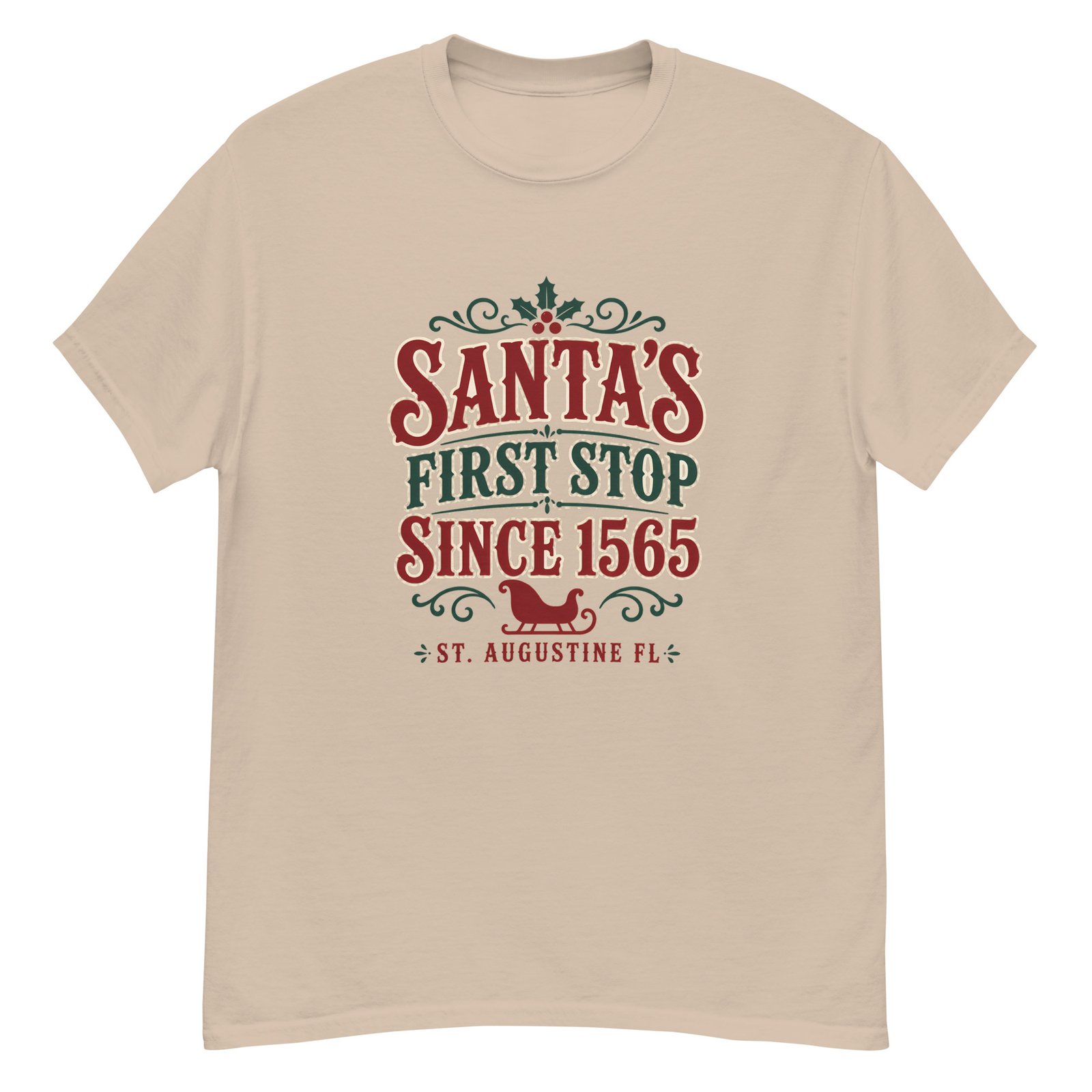 Santa's First Stop St. Augustine Unisex classic tee - Image 2