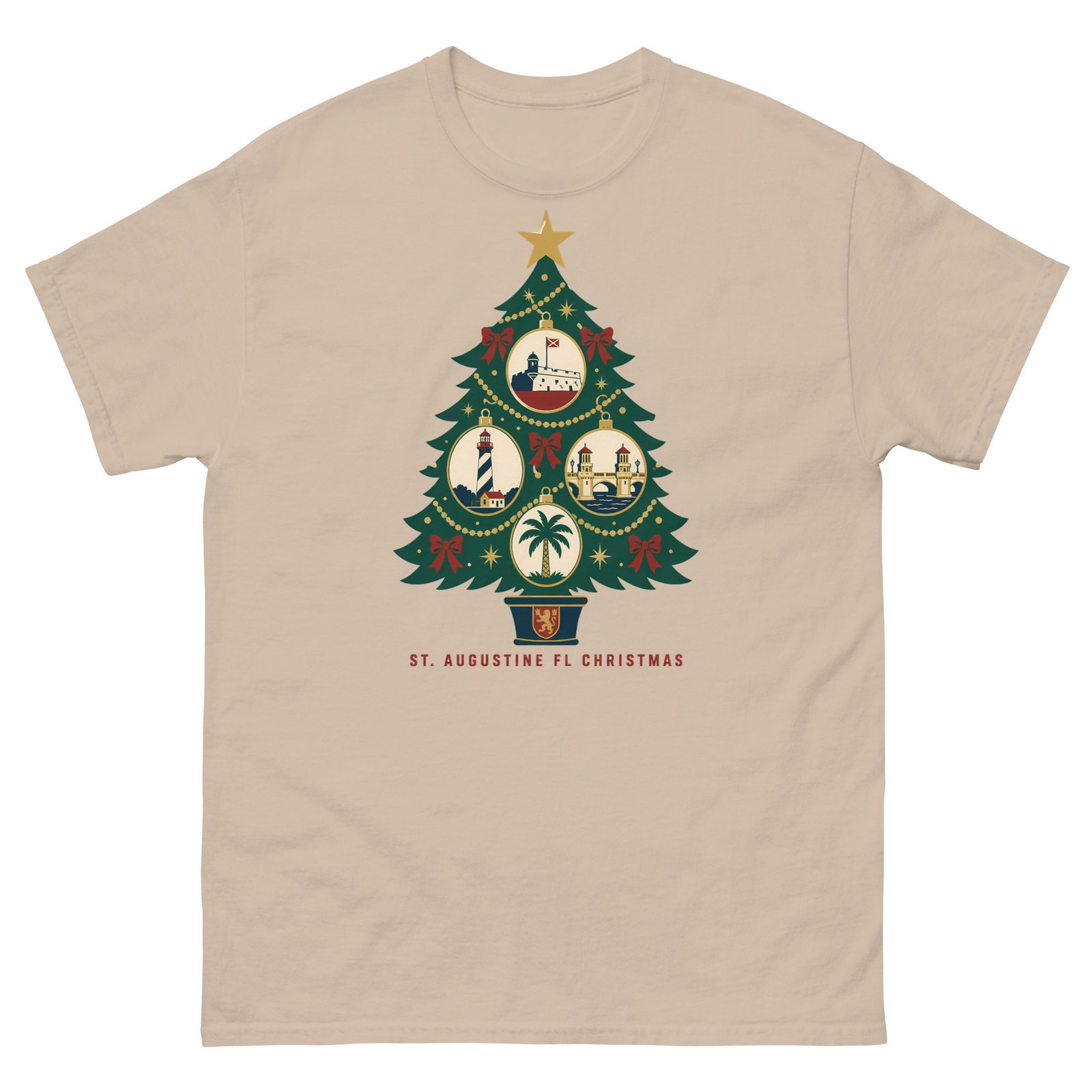 St. Augustine Christmas Tree Unisex classic tee - Image 4