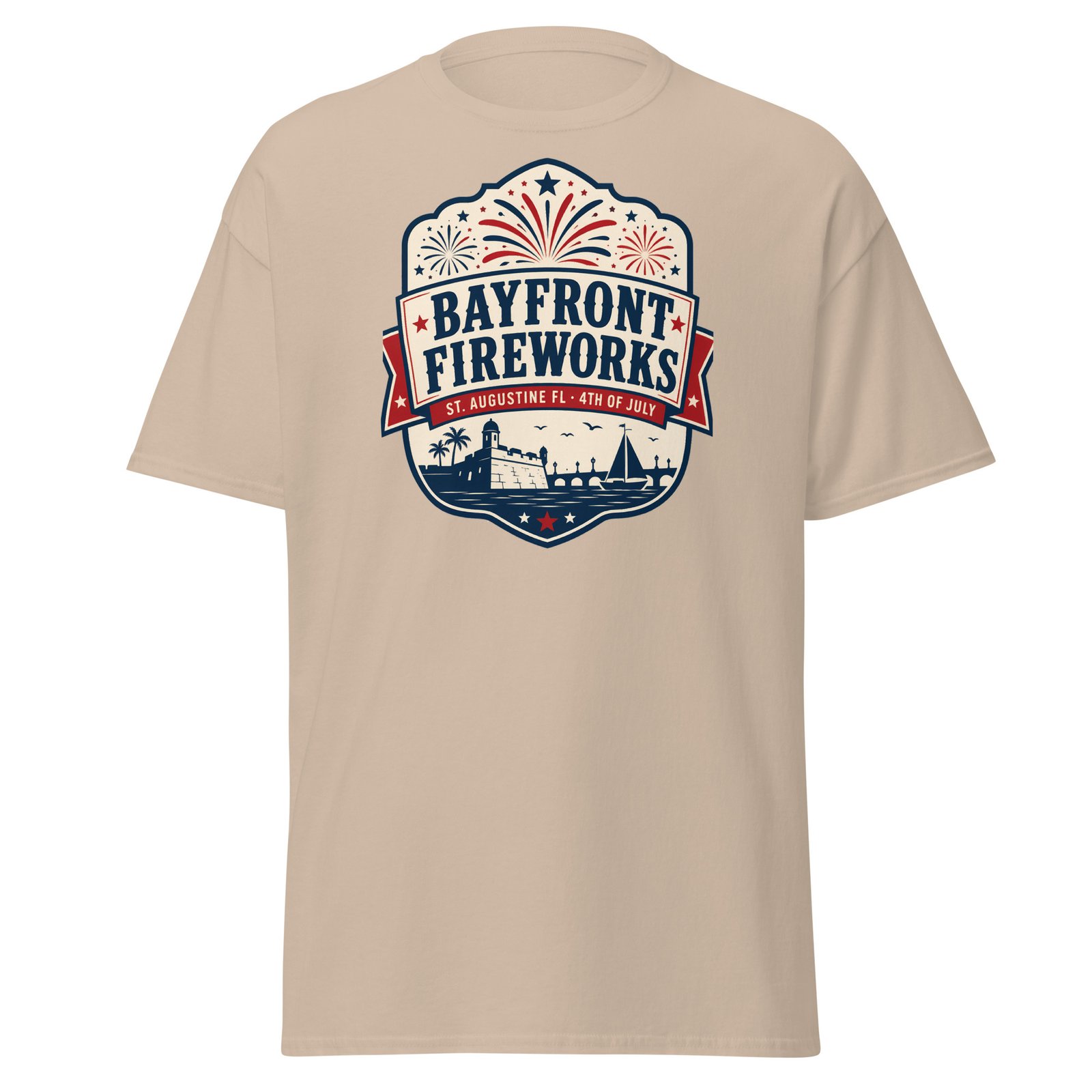 Bayfront Fireworks St. Augustine Unisex classic tee - Image 4