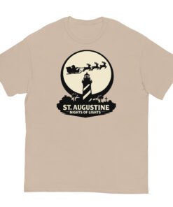 Lighthouse Santa Flying Unisex classic tee - Image 4