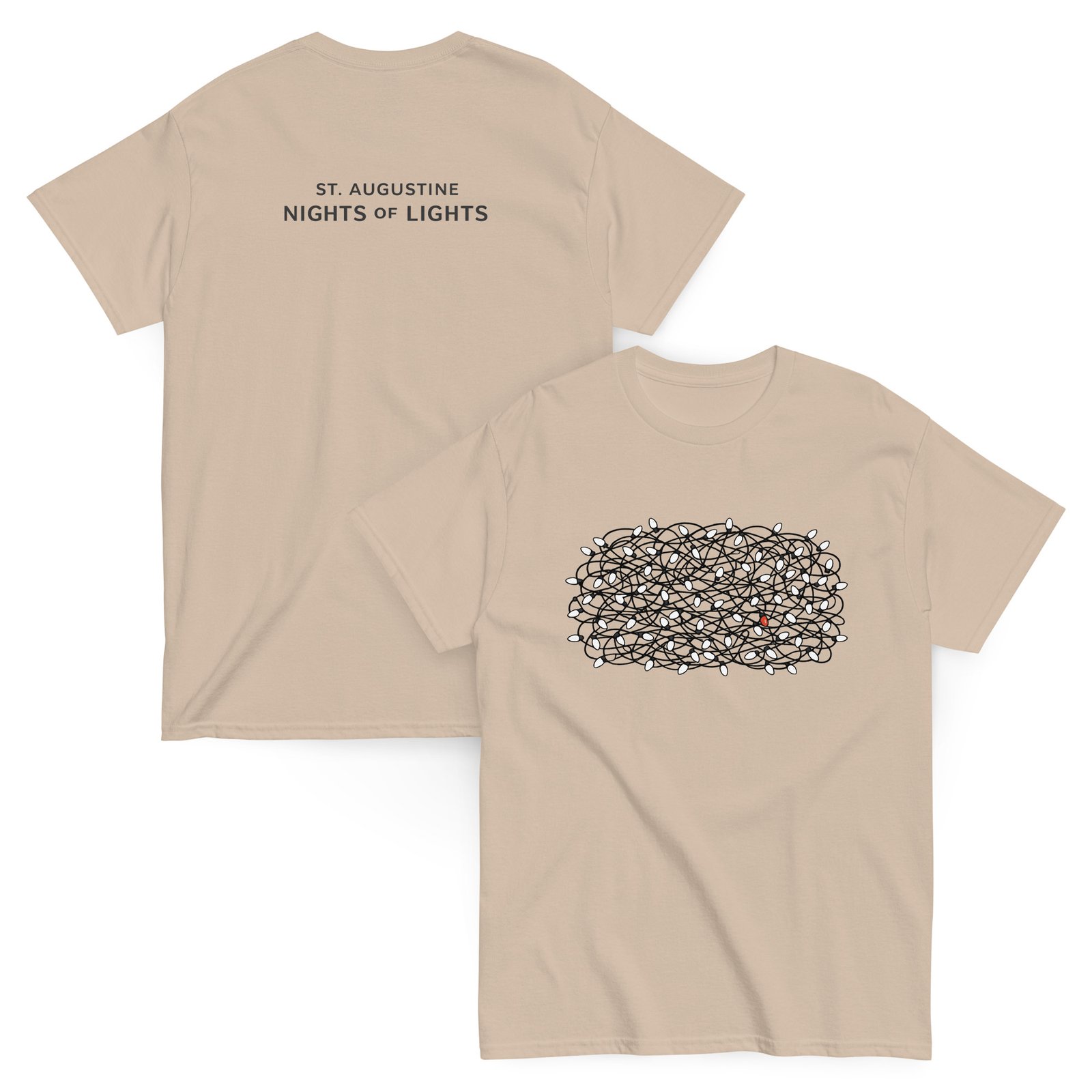 St. Augustine Nights of Lights Tangle Unisex classic tee - Image 5