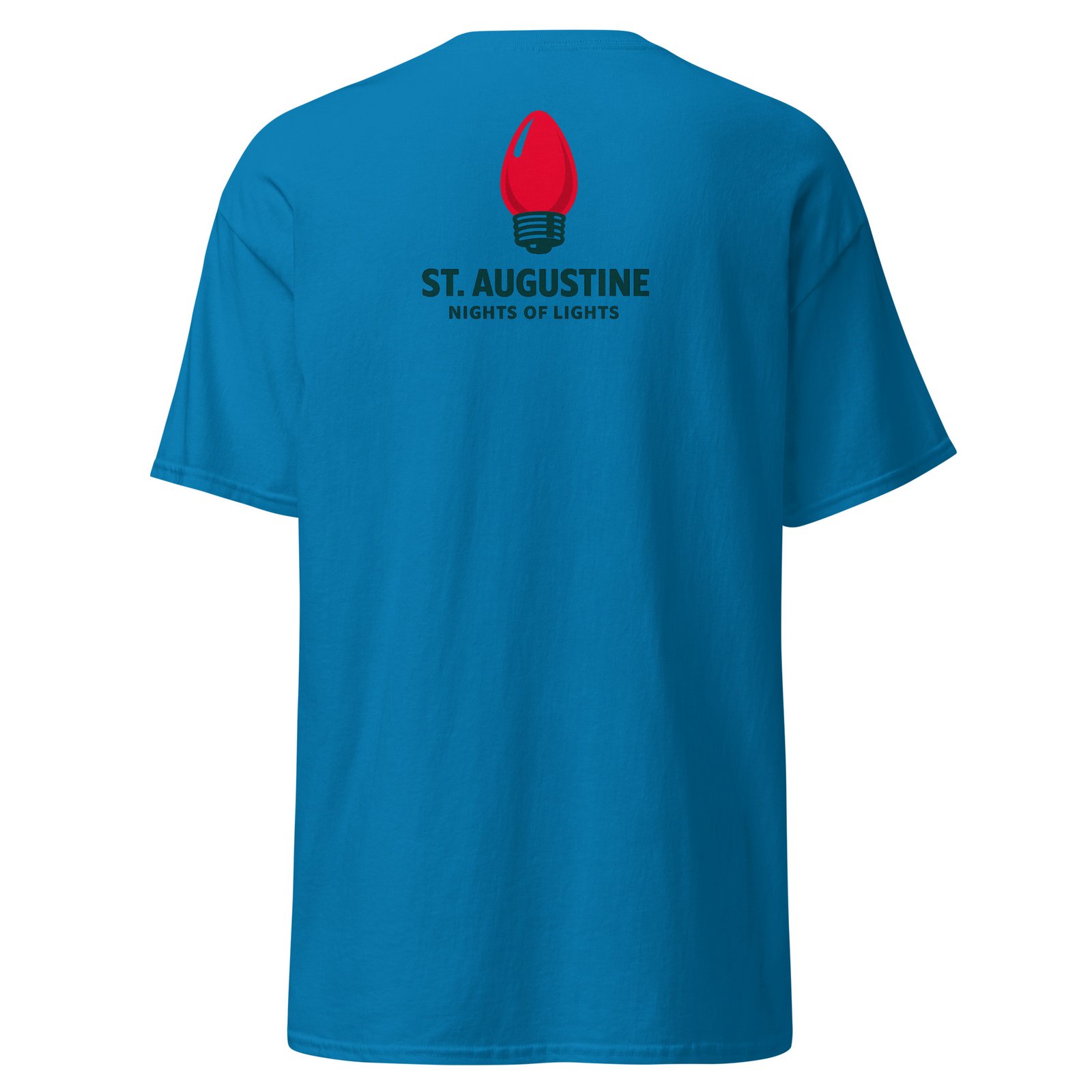 St. Augustine Nights Red Bulb Unisex classic tee - Image 2