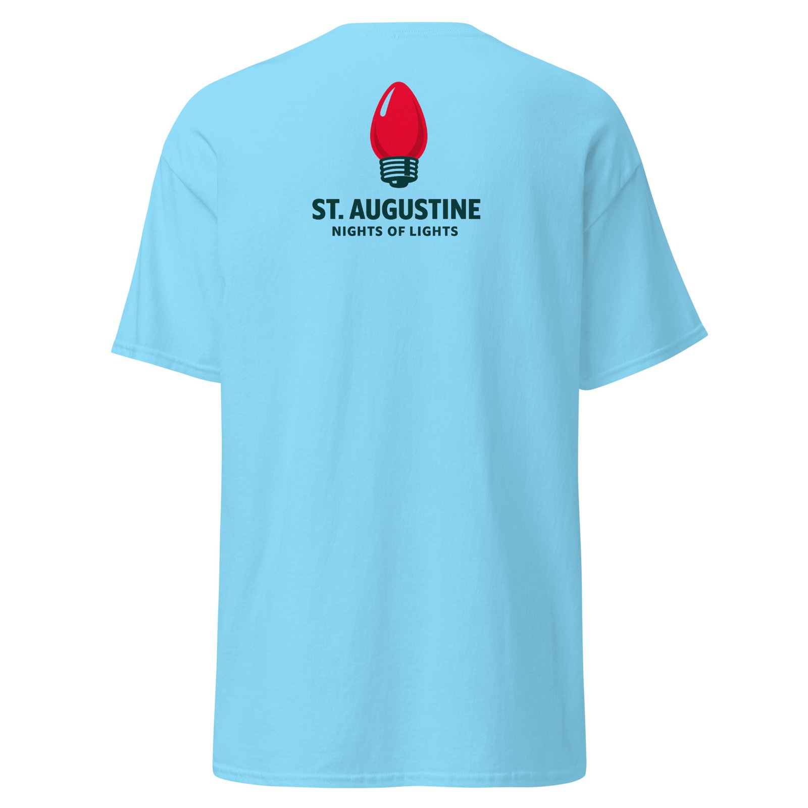 St. Augustine Nights Red Bulb Unisex classic tee - Image 7