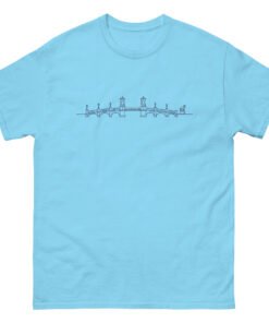 Bridge of Lions Lineart Unisex tee - Image 4