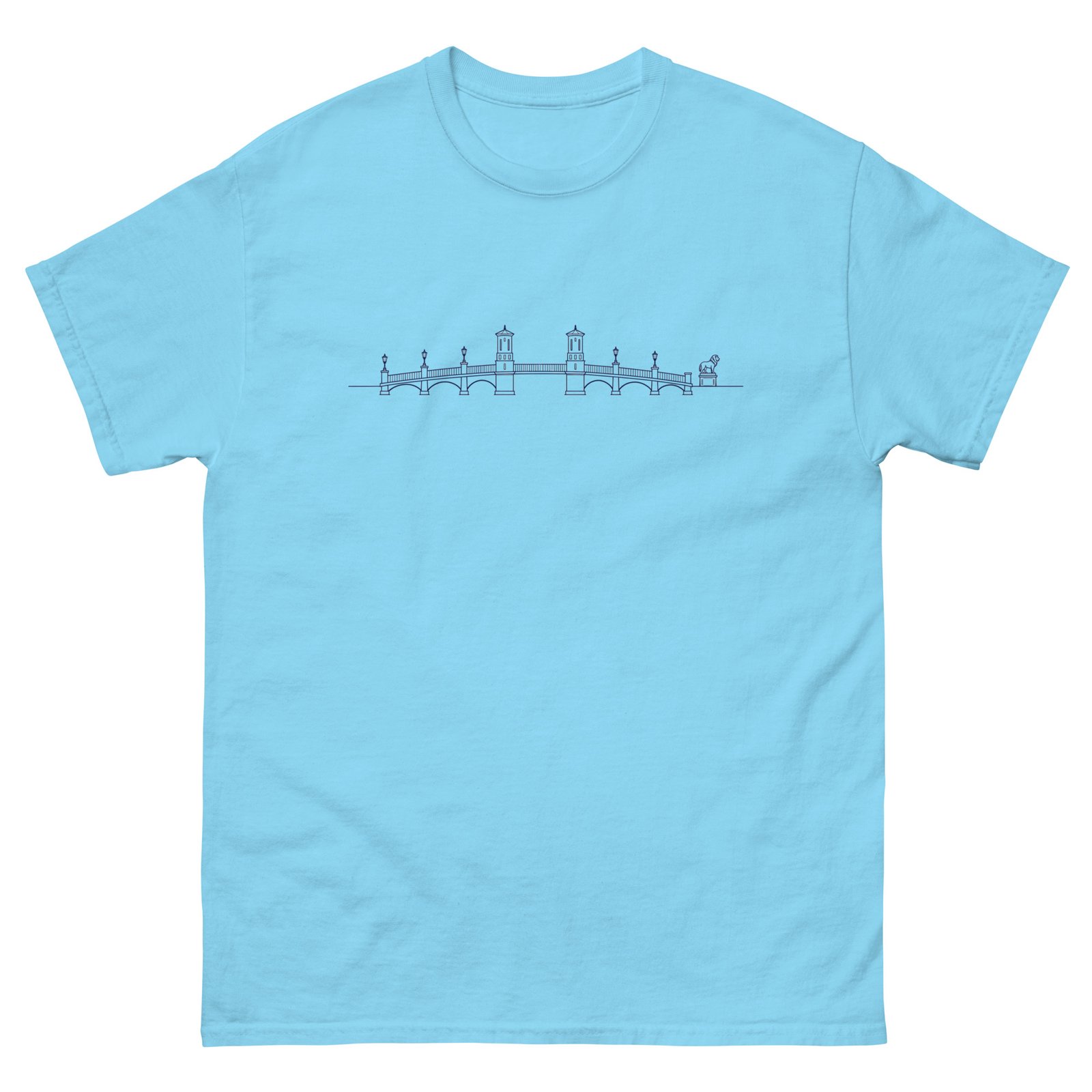 Bridge of Lions Lineart Unisex tee - Image 4