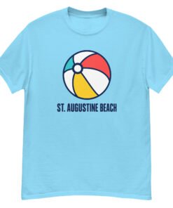 St. Augustine Beach Ball Unisex classic tee - Image 4